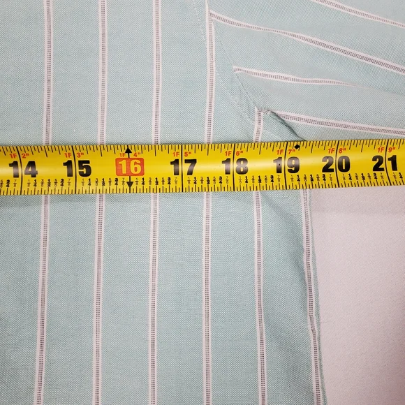 Burberrys of London Men's Verticle Stripe Button Up Shirt SZ 42 Made in France - Picture 9 of 16